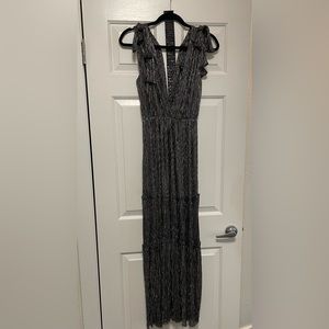 Sabina Musayev Helena Dress in Multicolor Silver